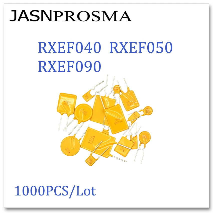 

JASNPROSMA 1000PCS/LOT RXEF040 RXEF050 RXEF090 72V 0.4A 0.5A 0.9A XF040 XF050 XF090 PTC Fuse DIP Made in China High quality