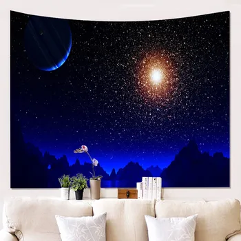 

Mandala Colorful Sky Printed Tapestry Wall Hanging Beach Throw Mat Hippie Bedspread Yoga Mat Blanket