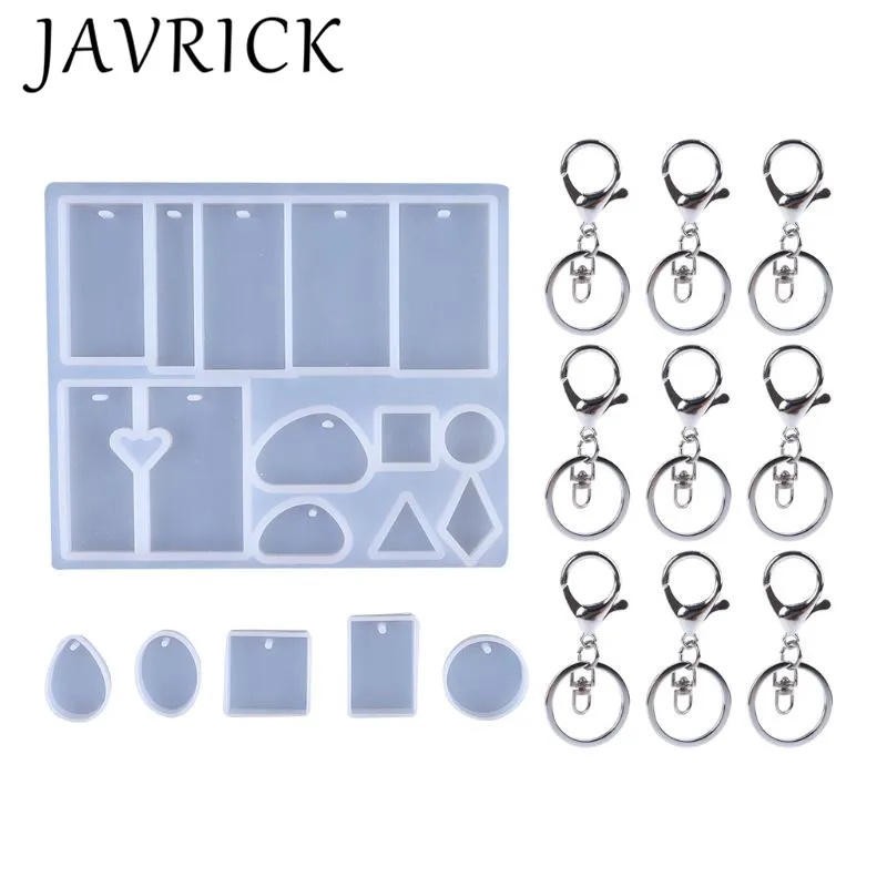 

Silicone Mold Set Simple Drop-shaped Square Triangle Irregular Pendant DIY Handmade Epoxy Molds Resin Jewelry Making