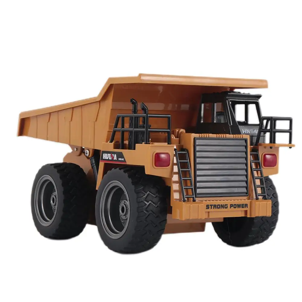 RCtown RC инженерный автомобиль HuiNa игрушки 1540 шестиканальный 1/18 RC металлический самосвал зарядка RC модель автомобиля игрушка