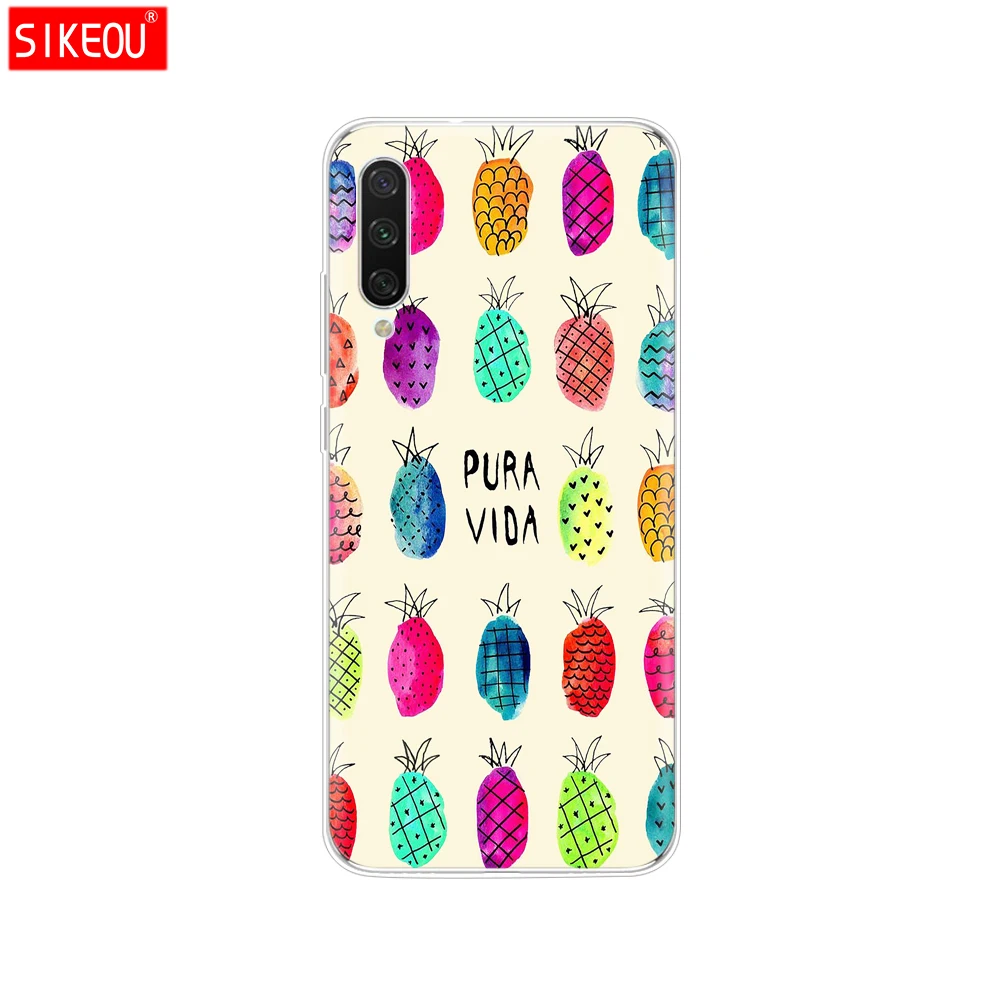 Силиконовый чехол для Xiaomi mi A3, чехол с полной защитой, мягкая задняя крышка из ТПУ, чехол для телефона s для Xio mi A3, бампер, кошечка, цветок - Цвет: 33980