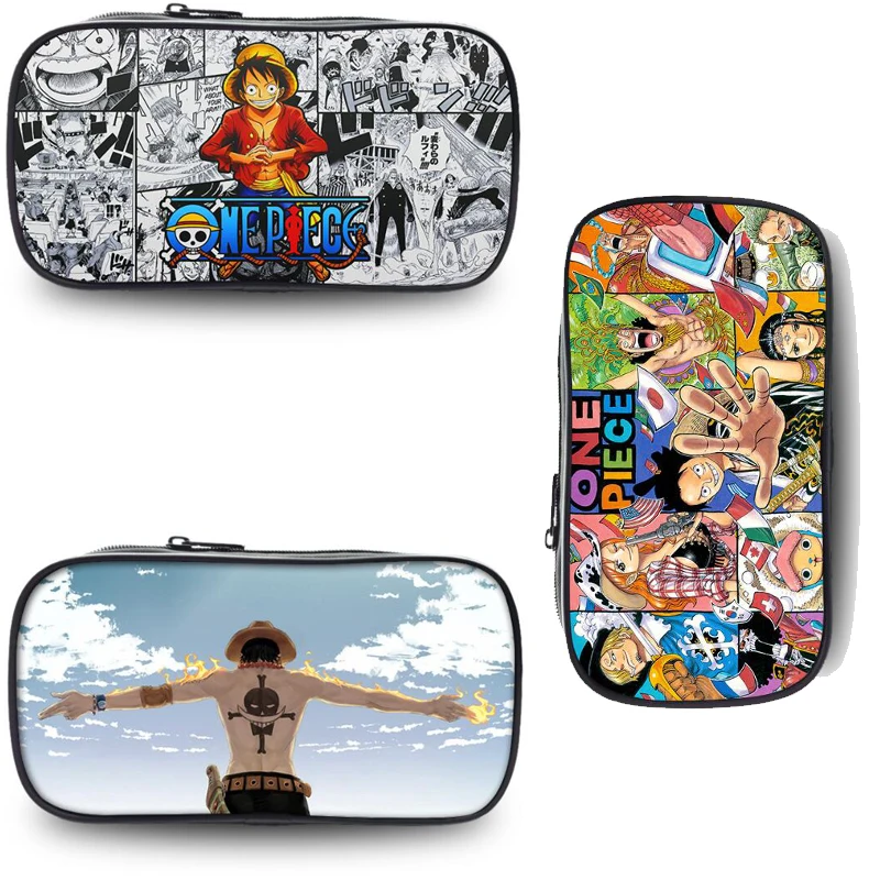 Чехол для карандаша luffy с Аниме one piece сумка ручек 3D печать школьная оксфордская