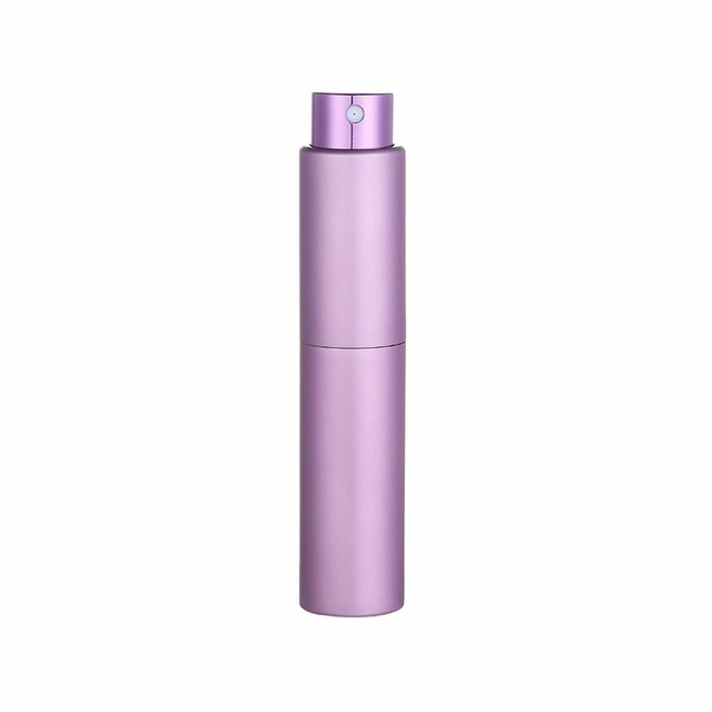 Travel Portable Aluminum Perfume Refillable Portable Spray Rotating Bottle Travel Empty Atomizer