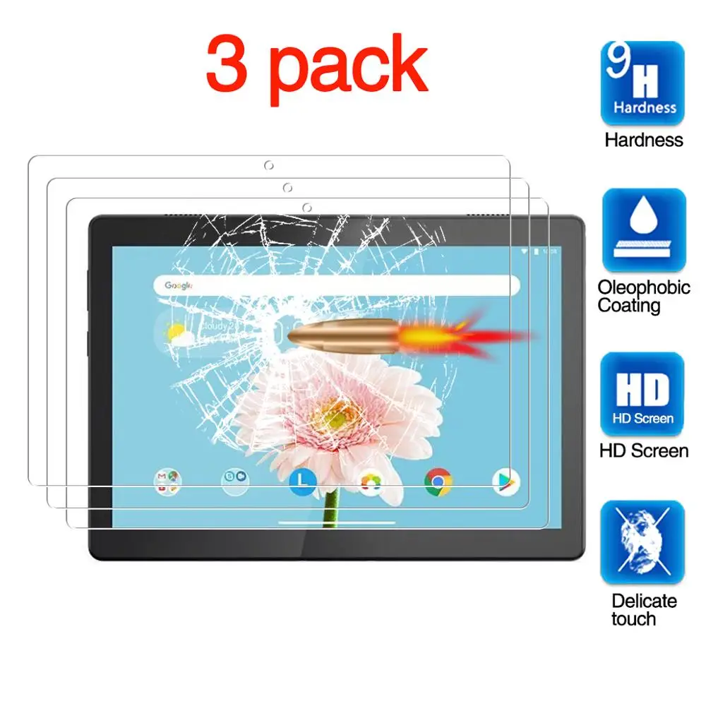 

for Lenovo Tab M10 Screen Protector, Tablet Protective Film Anti-Scratch Tempered Glass for Lenovo Tab M10 TB-X605F (10.1")