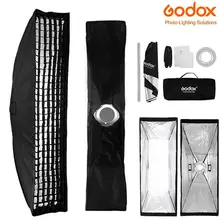 BEESCLOVER Godox 22x90 см прямоугольник Bowens крепление полосы софтбокс+ сетка для студийной стробоскопической вспышки софтбокс Сетка кольцо адаптер r60
