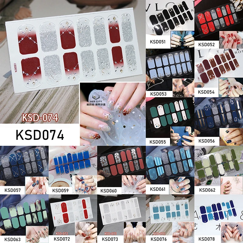 Lady Kindom 3d Bronzing Stars And Moon Series Nail Art Sticker Nail Polish Strips Waterproof Nail Patch Environmental Nail Wraps Stickers Decals Aliexpress