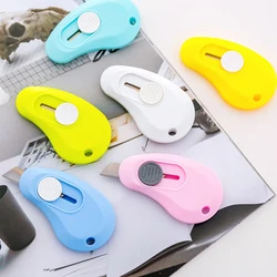Mini couteau utilitaire rétractable, coupe boîte, ouvre lettre, Kawaii, crayon pour enfant, pour le bureau robuste, artisanat à domicile, loisirs créatifs 