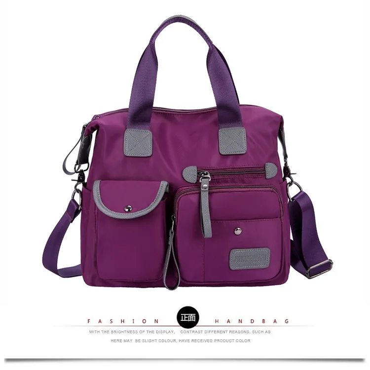 

Manufacturers Wholesale 2018 New Style Europe And America Fashion Women's Diaper Bag Nylon Shoulder Bag/ Hand Bag Large Capacity