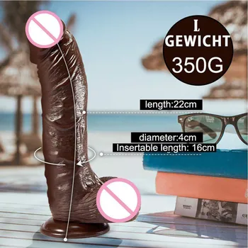Super Real Skin Big Dildo Large Dildo Sex Toys For Women With Thick Glans With Powerful Suction Cup Stiff Cock Female Toys 4
