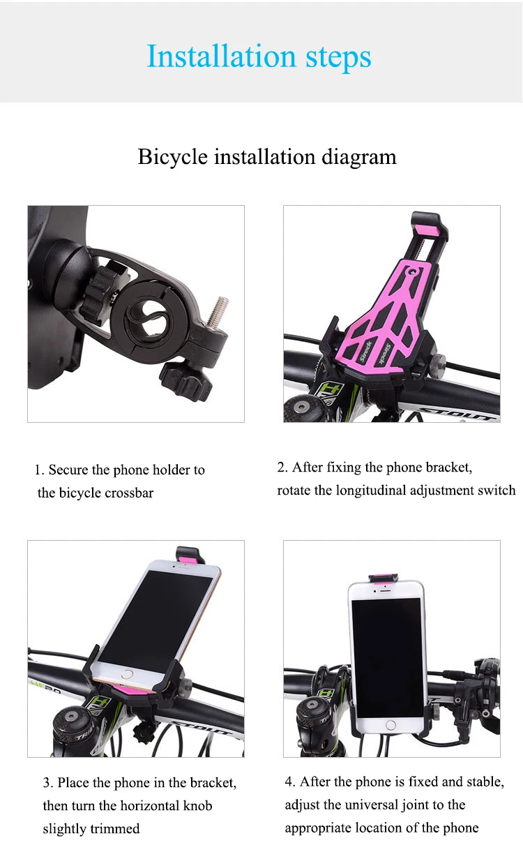 Sireck 6,0 дюймов сенсорный экран водонепроницаемый дорожный велосипед держатель для телефона крепление для велосипеда передняя трубка Руль держатель для смартфона