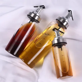 

Kitchen supplies high borosilicate oil pot automatic opening and closing oil seasoning leak-proof seasoningvinegar sauce bottle