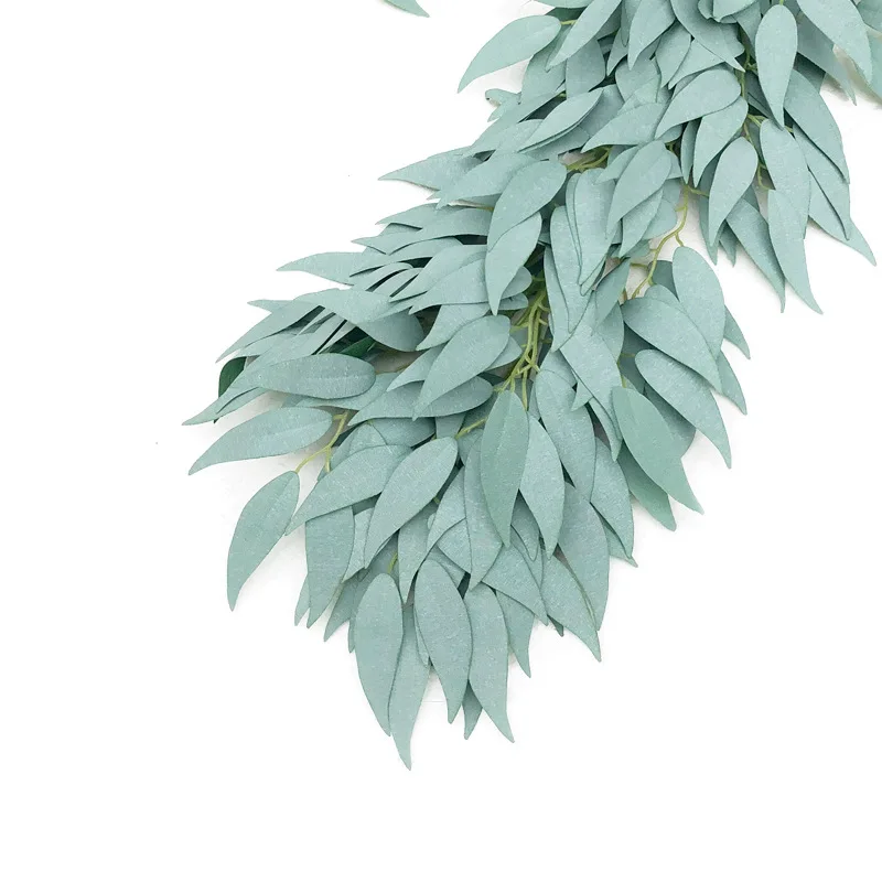 

6.6ft Artificial Greenery Garland Faux Silk Willow Leaves Vines Wreath Wedding