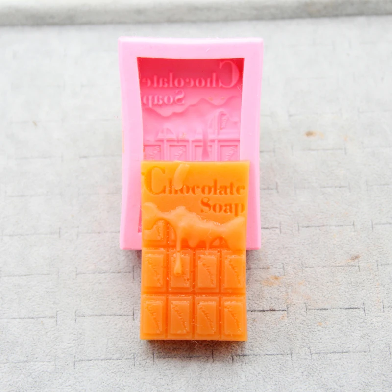 DIY Chocolate Soap Mould Silicone Soap Making Tools Soaps Mold Crafts Cake Decorating Molds Handmake Fondant Candy Tool