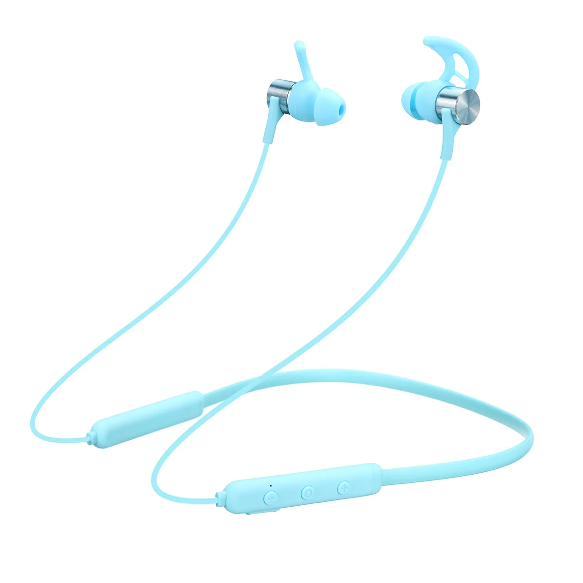Blue Bluetooth наушники Hands-free, Спортивная стереогарнитура, шейный подвесной наушник с микрофоном, аккумуляторы высокой емкости, наушники - Цвет: Blue