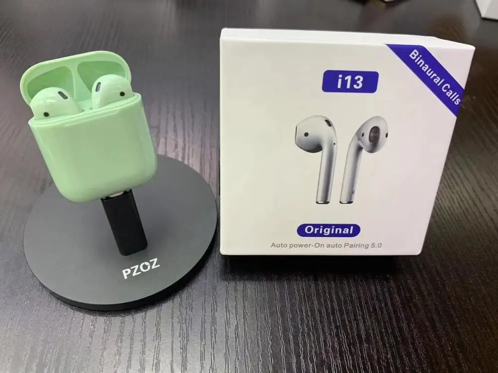 I13 TWS Ipod Air Syllable Супер копия 1:1 беспроводные наушники для бассейна беспроводной сенсорный Bluetooth 5,0 наушники Touch air Poods - Цвет: I13TWSred