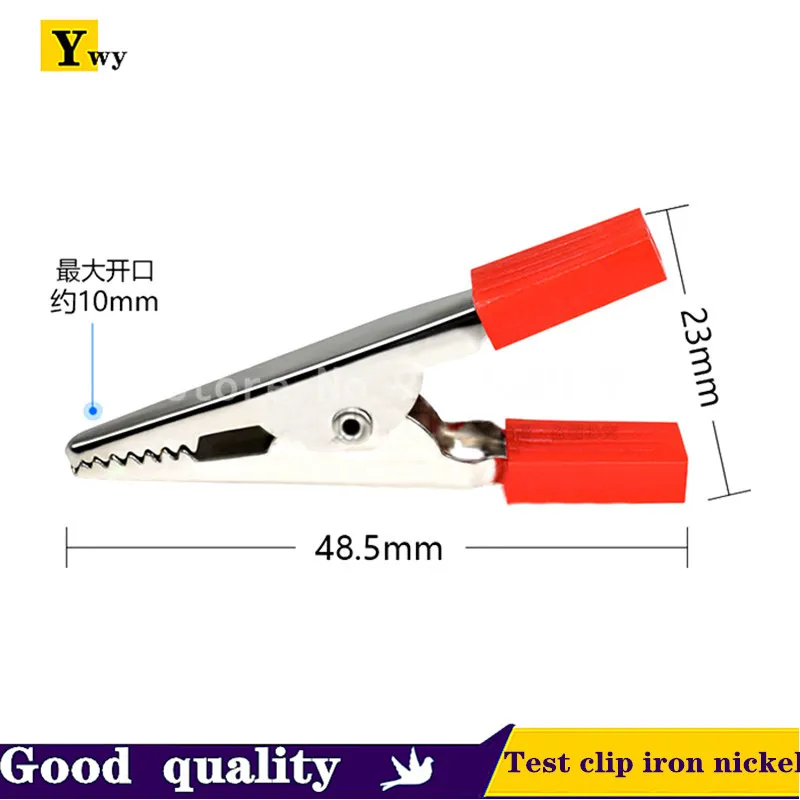 10PCS Alligator Clip Large Small Electrician Clip Power Supply Battery Wire Power Test Test Red and Black