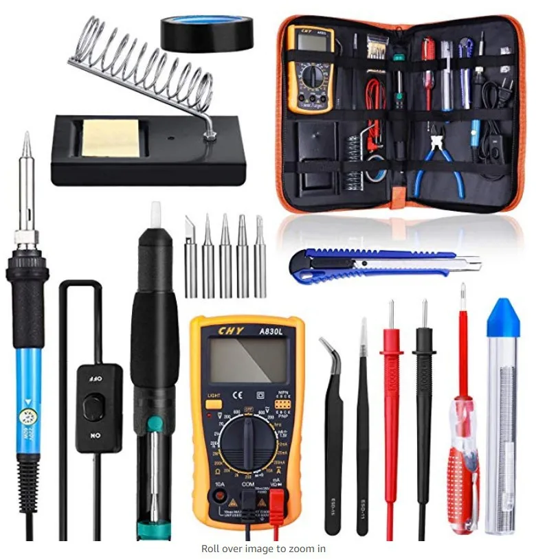 

Foreign Trade Electric Iron Welding Assembly 110V 60W Welding Holder Kit with Multimeter Welding Toolkit 220V Export