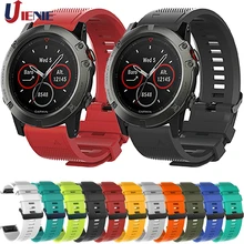Correa de silicona para reloj Garmin Fenix, repuesto de pulsera HR de 26mm, 5x/5xPlus/6x/6xPro/3