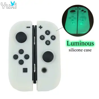 

YuXi 1set Luminous Silicone Case Cover Skin For Nintend Switch NS Joy-Con Controller Protective Anti-slip Soft Case