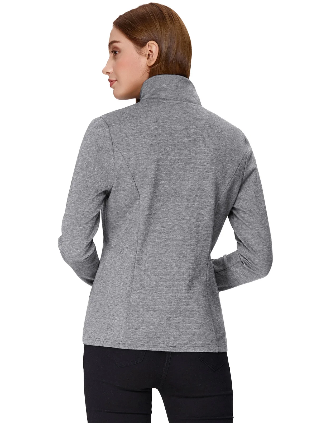 KK женское приталенное пальто осень весна стильное приталенное пальто с длинным рукавом и отворотным воротником с карманом на молнии однотонная спортивная одежда топы для девушек