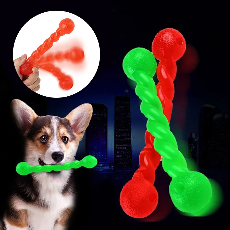 Pet Dog Twist Stick Жевательная томолярная и тренировочная Интерактивная резиновая игрушка для восстановления палка для собак аксессуары для щенков игрушки для щенка
