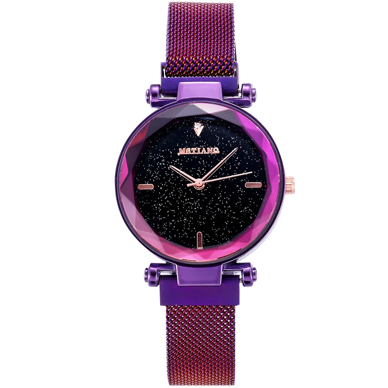 

Online Celebrity Magnet Mesh Belt Star Female Students Watch Korean-style Simple Trend Douyin Celebrity Style Fashion Lazy Casua