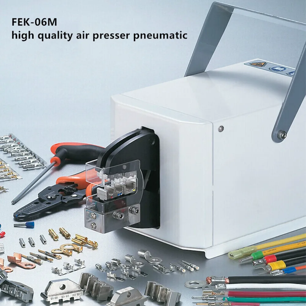 New FEK-06M Pneumatic Terminal Crimping Machine for different terminals Cable tools wire crimping tool am y10 pneumatic crimping tool crimp machine for cable terminals connectors