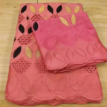 

7 yard Swiss lace fabric 2020 latest Dry lace embroidery African 100% cotton fabrics Swiss voile lace popular Dubai style 3L0525