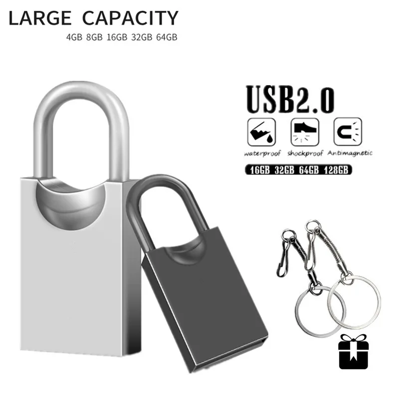 Usb интерфейсом Usb металлическая Usb флэш-накопитель 128 Гб 64 Гб флэш диск на ключ флэш-карта памяти 32 ГБ флэш-накопитель 4GB брелок высокого Скорость флеш-накопитель 8 Гб
