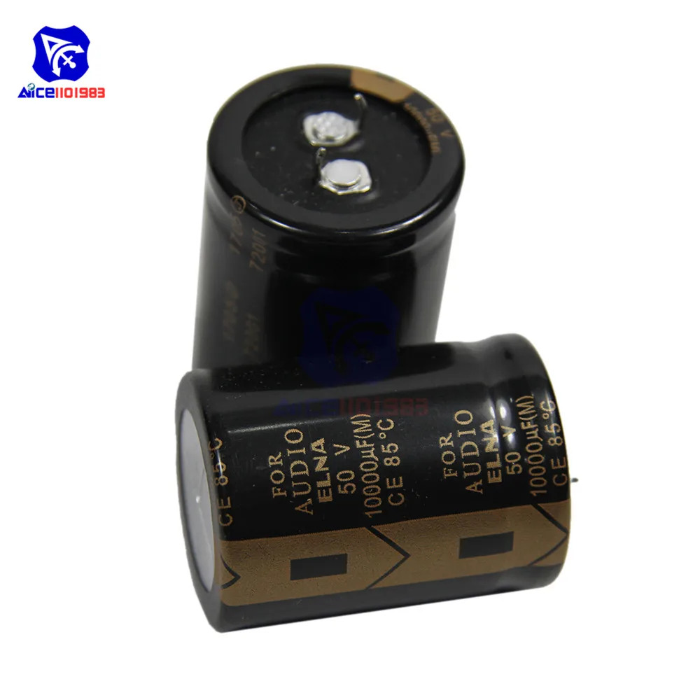 diymore Original ELNA Audio Capacitor LAO 50V 10000μF Capacitance 30*40mm Aluminum Electrolytic Capacitor 50V10000μF