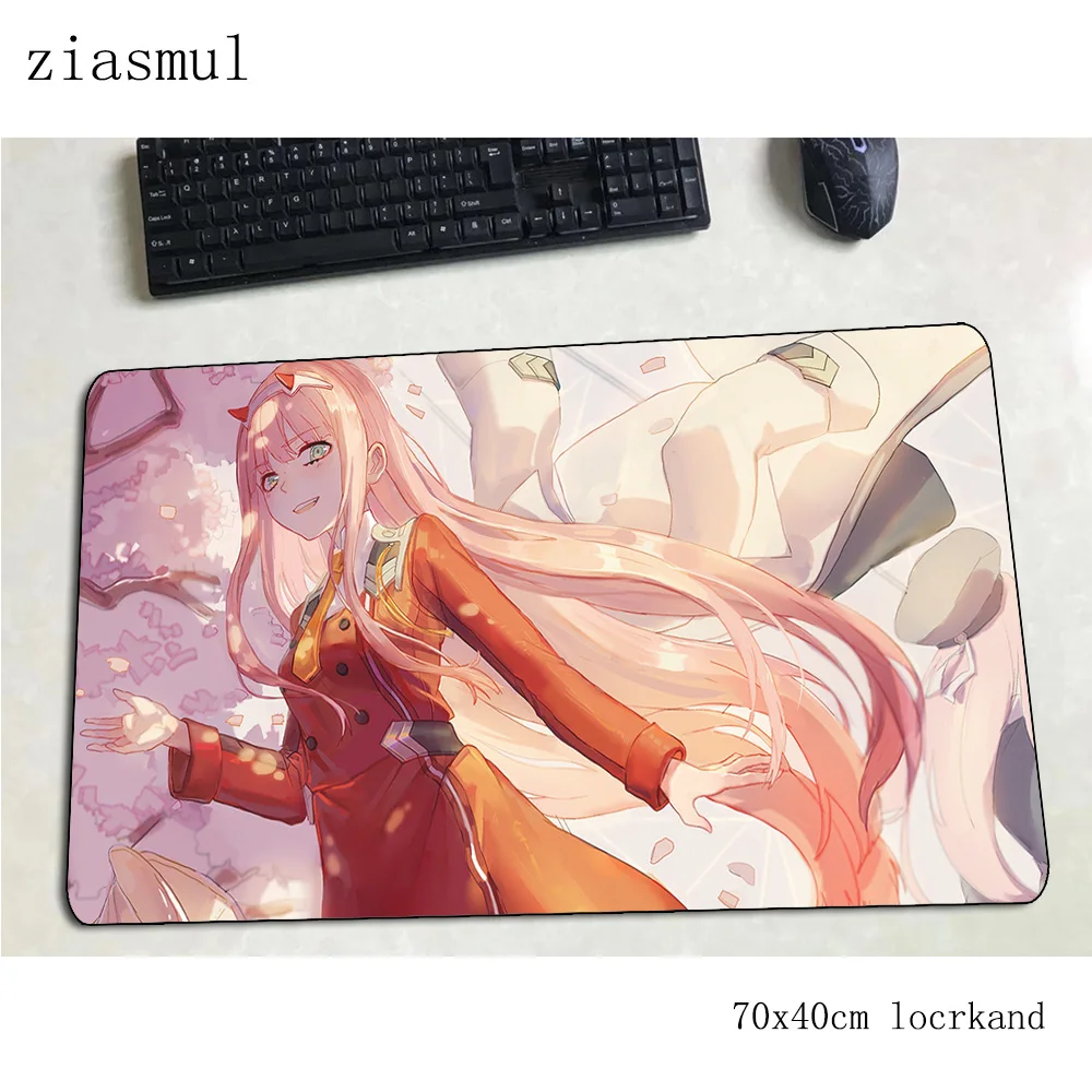 Darling in the franxx геймерский коврик для мыши толстый 70x40 см игровой коврик для мыши esports аксессуары для ноутбука padmouse эргономичный коврик