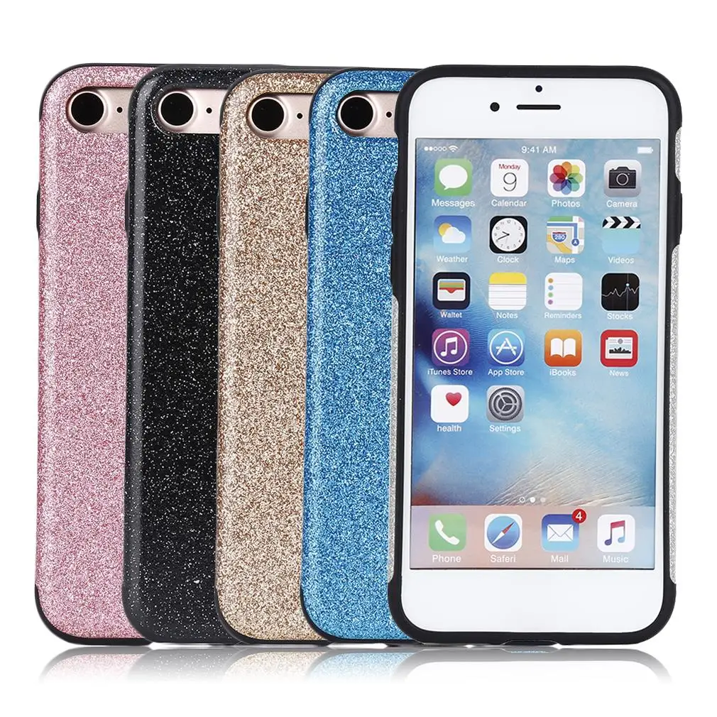 

New Mobile Smart Phone Flash Protecting Shell With Glitter Case For Iphone 7