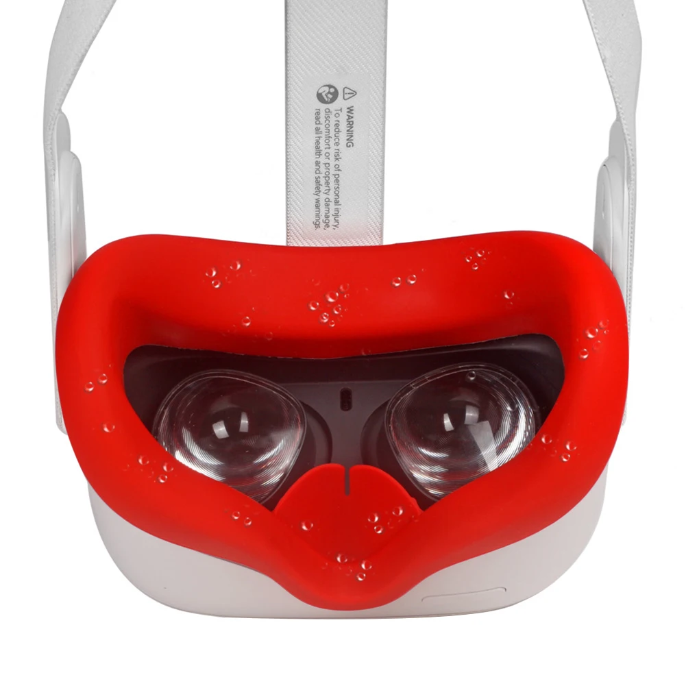 Cubierta facial de silicona para Oculus Quest 2 VR, reemplazo de carcasa, almohadilla para máscara de ojos, auriculares, accesorios de realidad Virtual