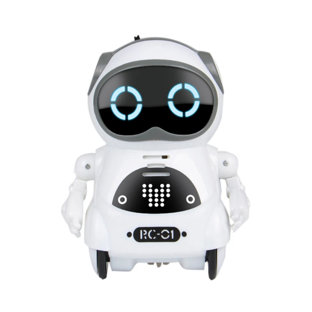 

Pocket RC Robot Talking Interactive Dialogue Voice Recognition Record Singing Dancing Telling Story Mini RC Robot Toys Gift