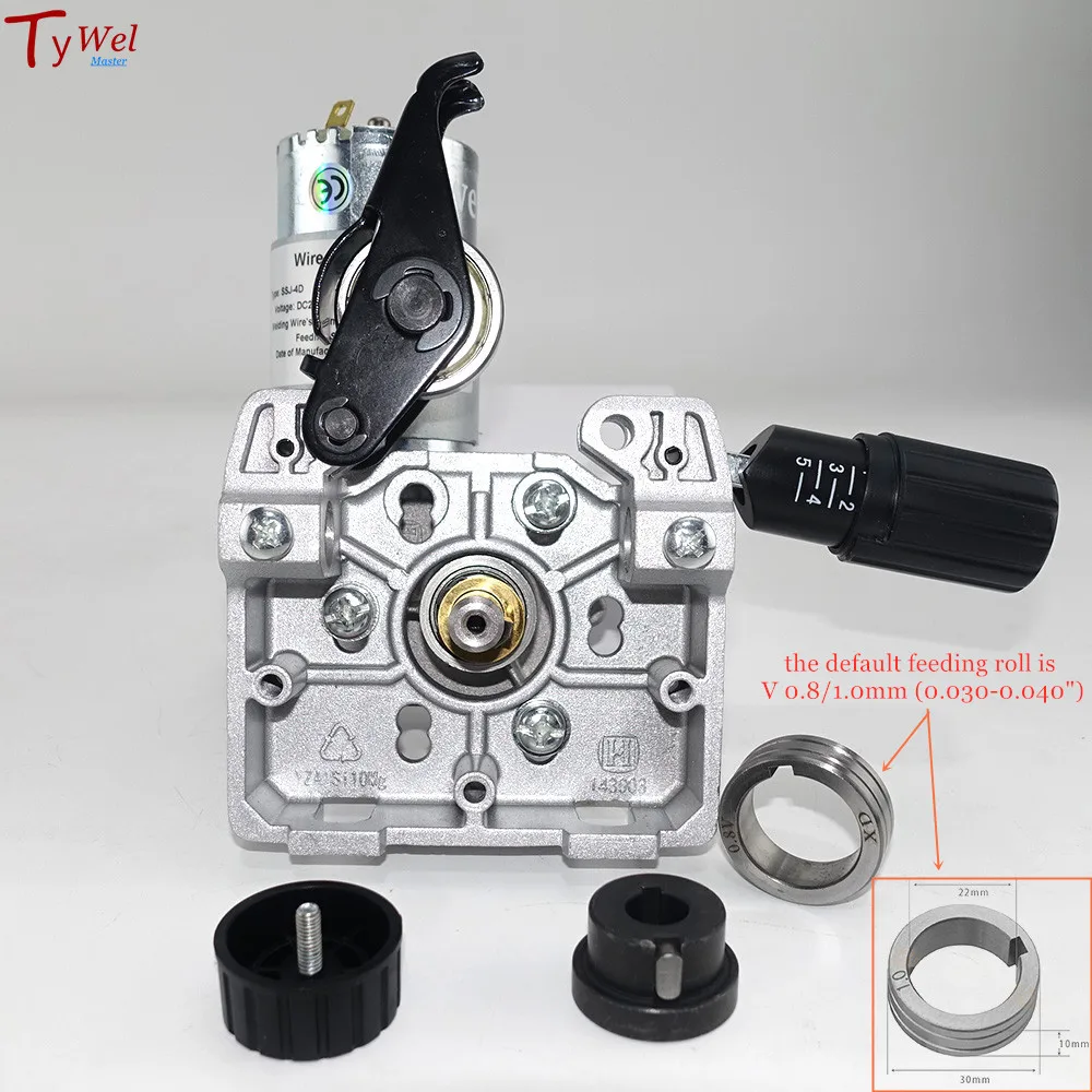 Motore di Avanzamento Filo per Saldatore MIG MAG, DC 24V 40W 2A Alimentazione Automatica per Saldatura 0,6~10 Mm Alimentatore per Rotolo Saldatore per Saldatura MIG MAG