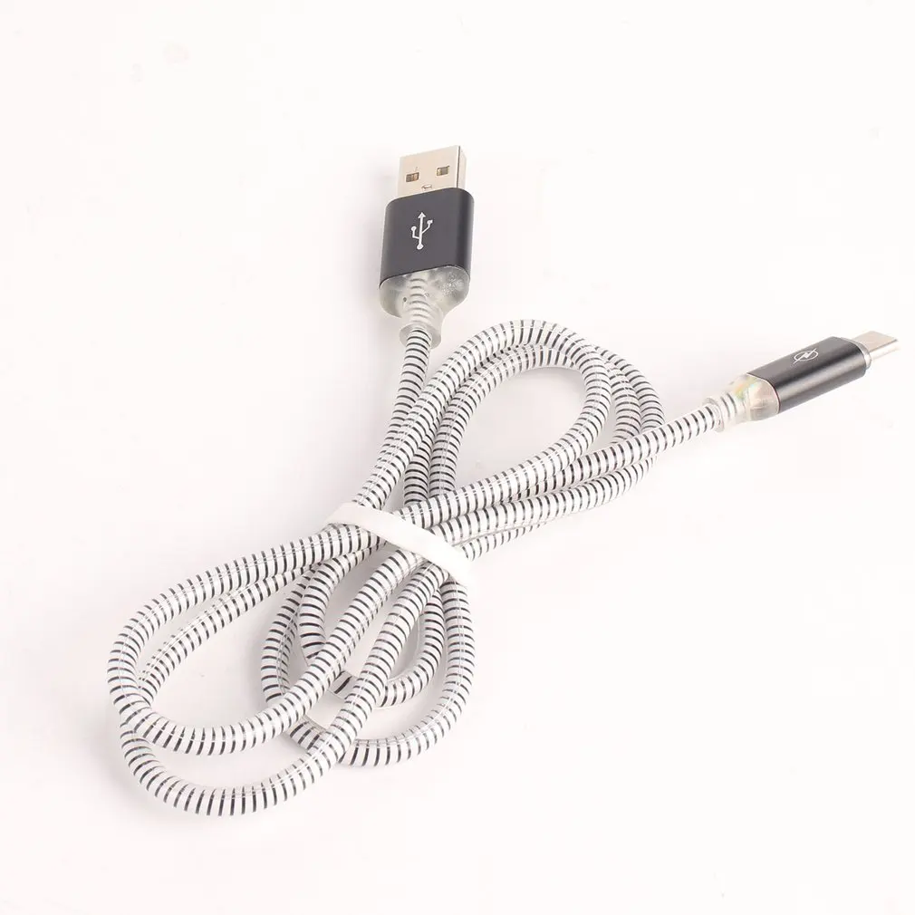 Usb type-C кабель для зарядки и передачи данных цветной светильник зарядное устройство для телефона зарядный шнур аксессуары для быстрой передачи телефона