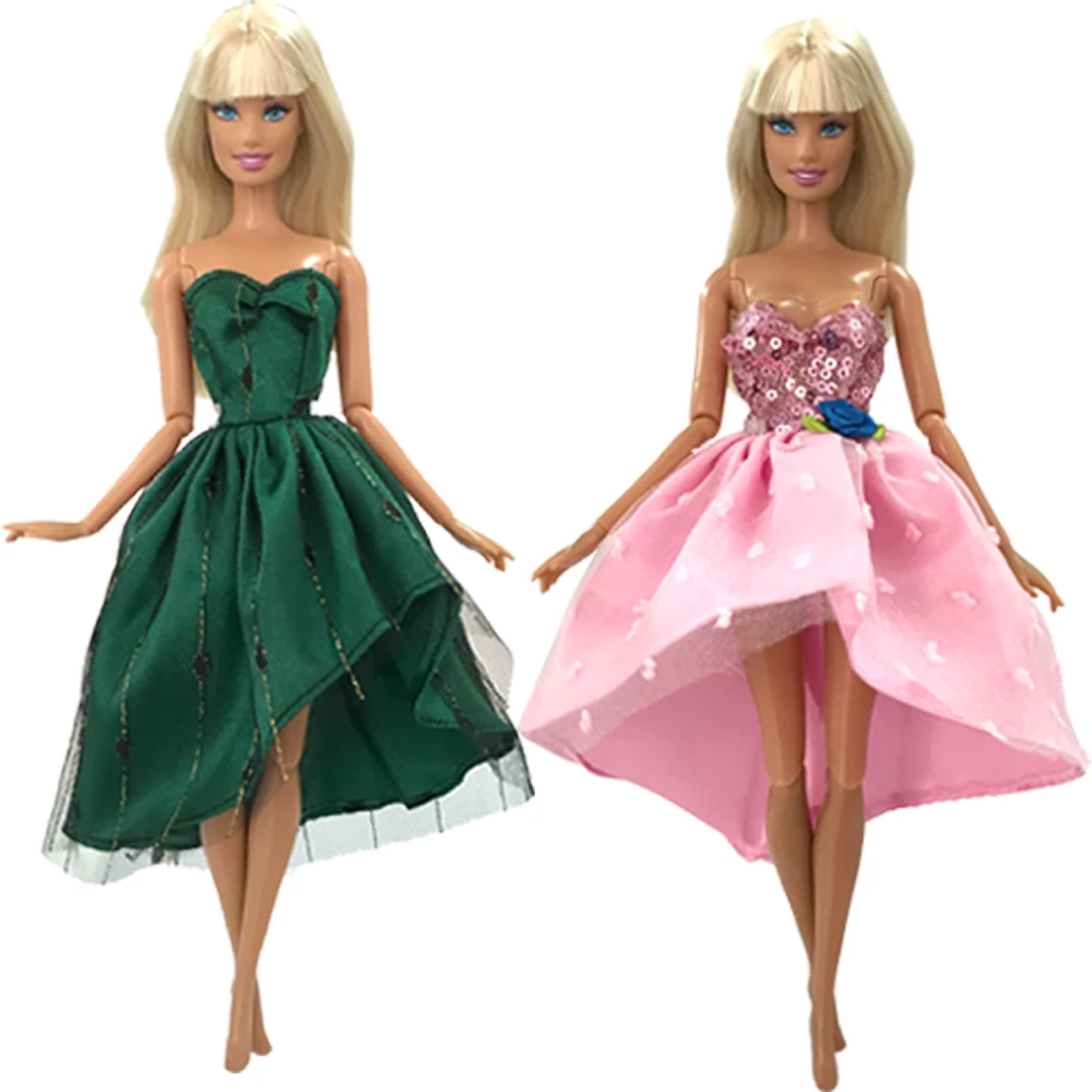 schoolbord Gluren vaak Nk 2 Pcs /set Doll Pink Lace +green Dress Fashion Model Party Skirt Daily  Doll Clothes For Barbie Doll Accessories Toy 3x - Dolls Accessories -  AliExpress
