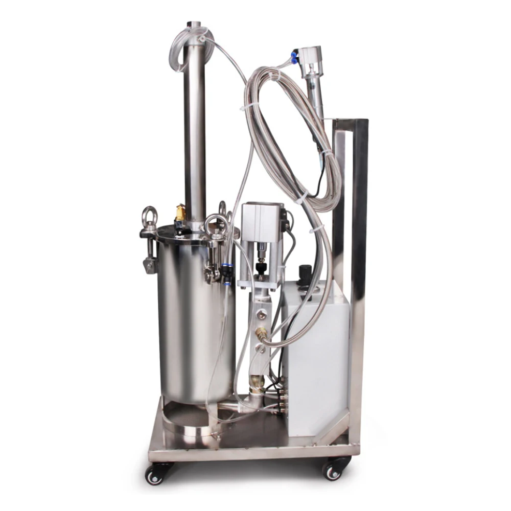 

Manual glue dispenser 2600ML silicone dispenser glue dispenser Stainless steel piston pressure bucket