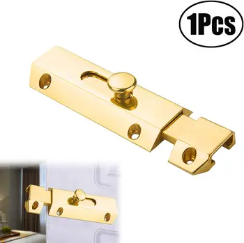 

1Pc Thick Pure Brass Slide Barrel Door Bolt Heavy Duty Gate Security Lock Latch （Bright Gold）