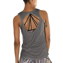 Мода для женщин Йога Сексуальная Спортивная одежда тренировки Открытая Спина фитнес резервуар для белья Топы Рубашки спортивная одежда#35