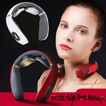 

Wireless Pulse Electric Neck and Shoulder Massager Pain Relief Relaxation Cervical Vertebra Physiotherapy Health Care Tool