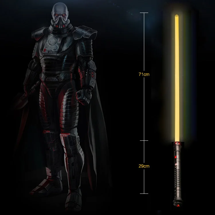 Светящийся светильник Saber Force FX светильник saber со звуком светильник saber металлическая рукоять RGB 11 цветов светильник saber детская игрушка светящаяся Лазерная Игрушка - Цвет: BlackHD Gold