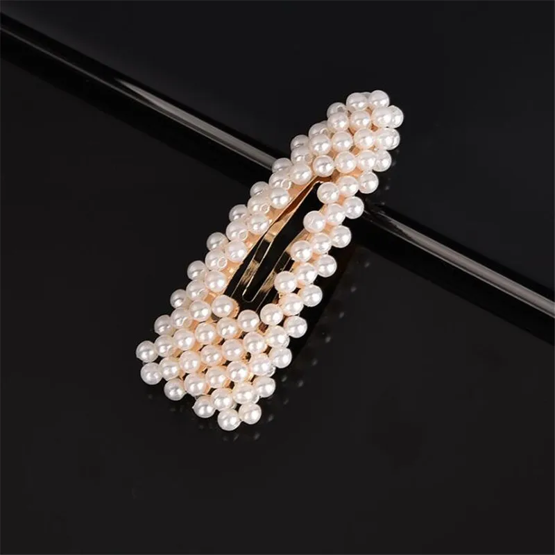 6.5cm gold 1 шт., женские элегантные жемчужные заколки для волос, милые головные уборы, шпильки с орнаментом, заколки для волос, аксессуары для волос - Цвет: 6.5cm gold