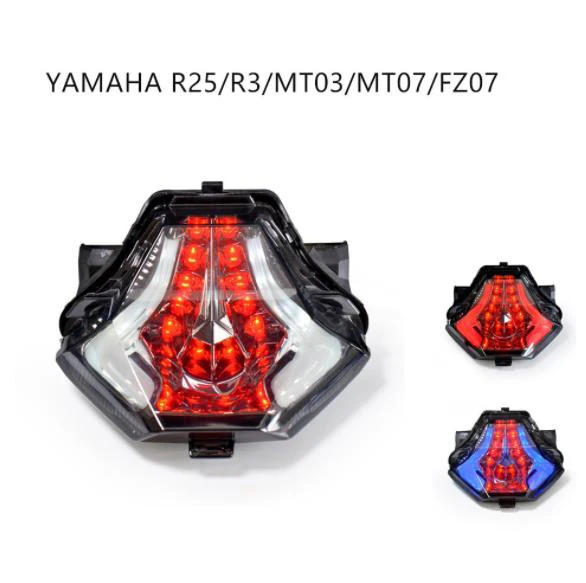 

for Yamaha R25 R3 MT03 MT07 taillight r30 Motorcycle Rear Tail Light Brake Turn Signals Integrated LED Light