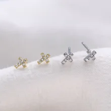 Серьги из стерлингового серебра 925 пробы с милым конусовым шариком, асимметричные серьги-гвоздики, индивидуальный тренд, женские серебряные серьги для мальчиков и девочек