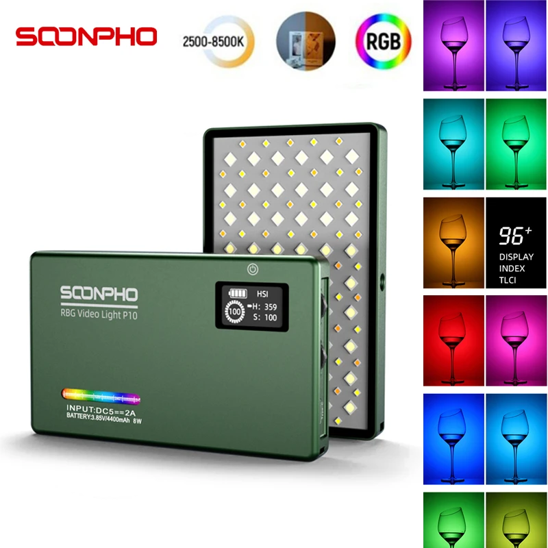 SOONPHO P20II RGB vidéo couleur DEL bâton lumineux photographie tube