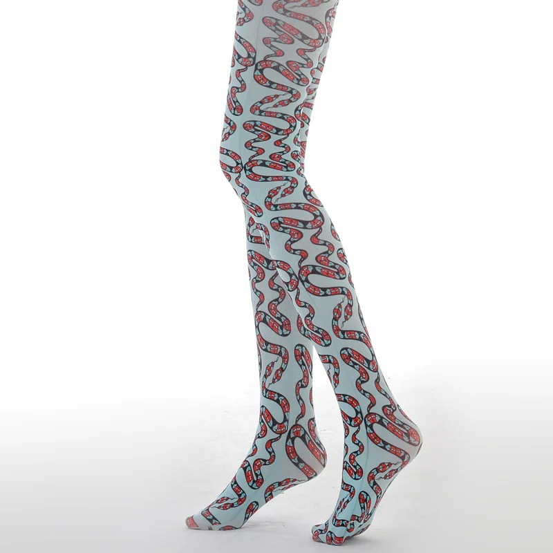 Snake Pattern Printed Pantyhose Wholesale And Dropshipping Tights