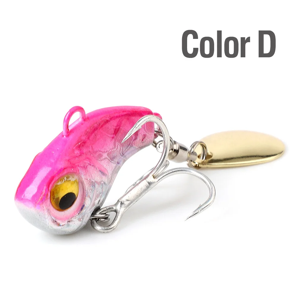 Color D DONQL, металлическая Приманка VIB с ложкой, приманка для рыбалки, 7,5 г, 12 г, 16 г, 23 г, воблер блесна, жесткие приманки наживка, рыболовные снасти - Цвет: Color D
