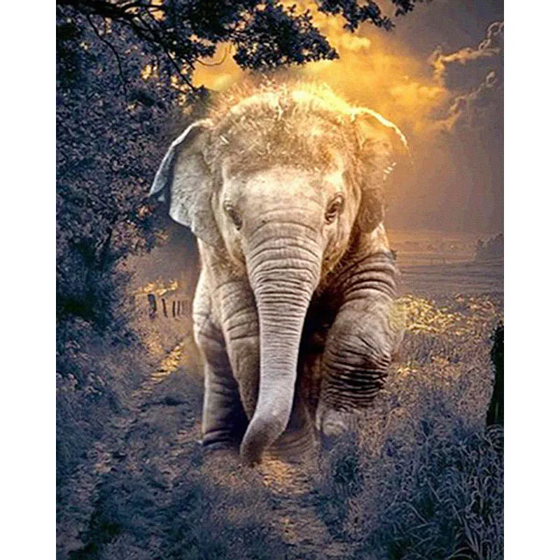 

Nayachic 5d Diy Diamond Painting Rhinestones Elephant Family Home Decoration Embroidery Cross Stitch Diamond Needlework Crafts