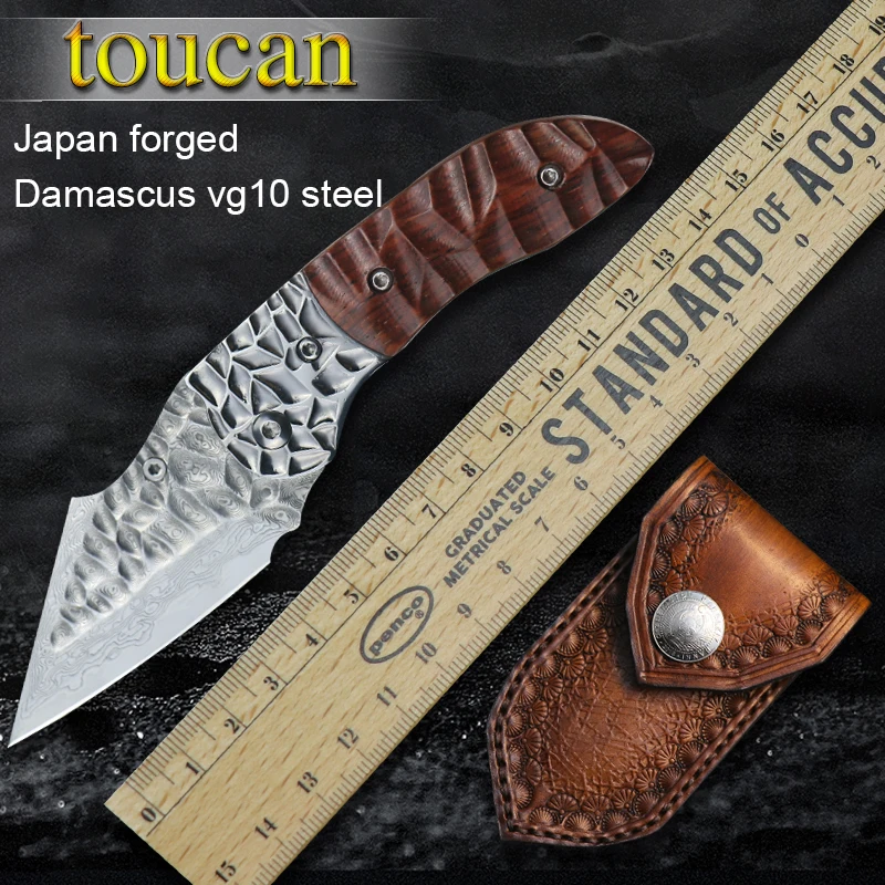 

Damascus Steel Pocket Knife Pocket Camping Hunting Folding Knife Camping Knives Outdoor Tools Tactical Self-defense Tools Knives